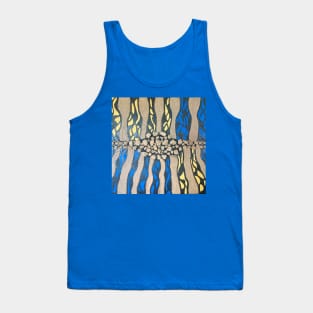 VULCANO in blue Tank Top